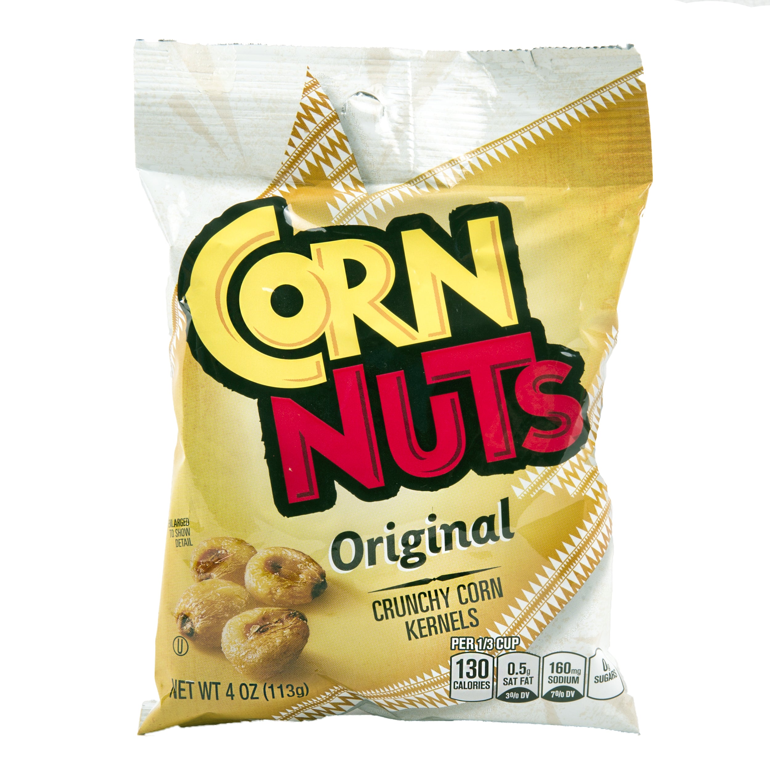 Corn Nuts Original crunchy corn kernels snack bag with classic roasted corn flavor