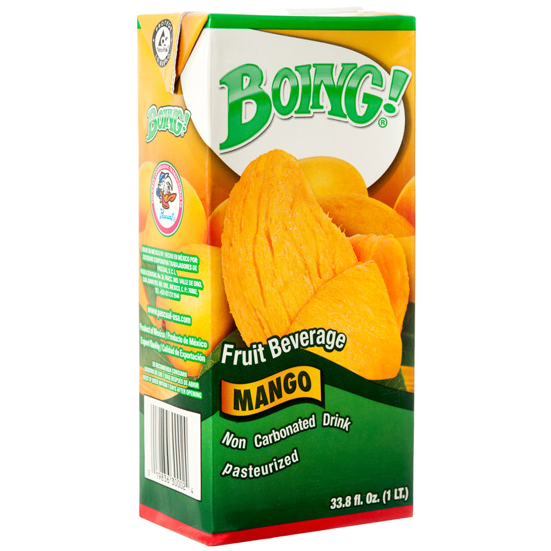 Boing! Boxed Fruit Drink, Mango, 33.8 oz (12 Pack)