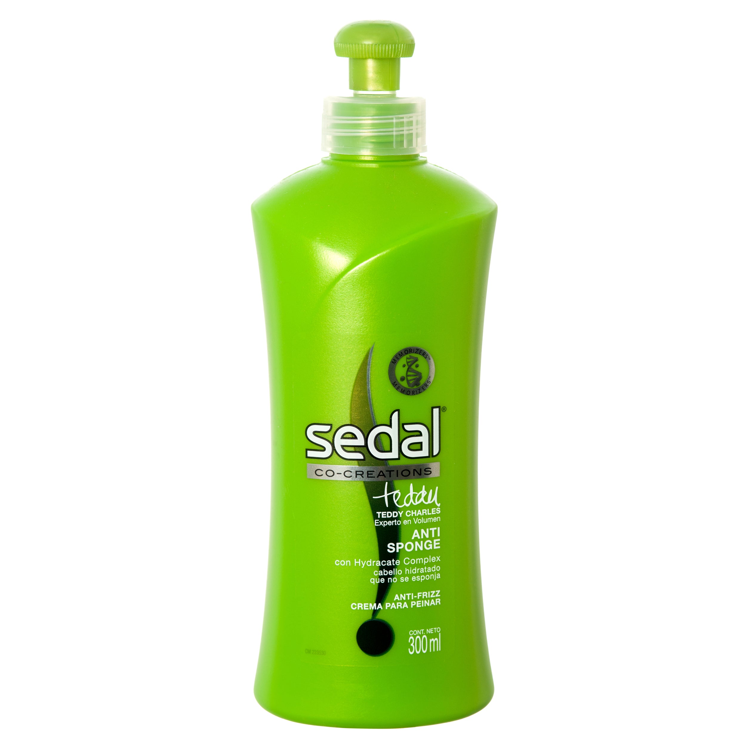 Sedal Co‑Creations Anti Sponge leave in hair cream 300 ml green pump bottle for frizz control