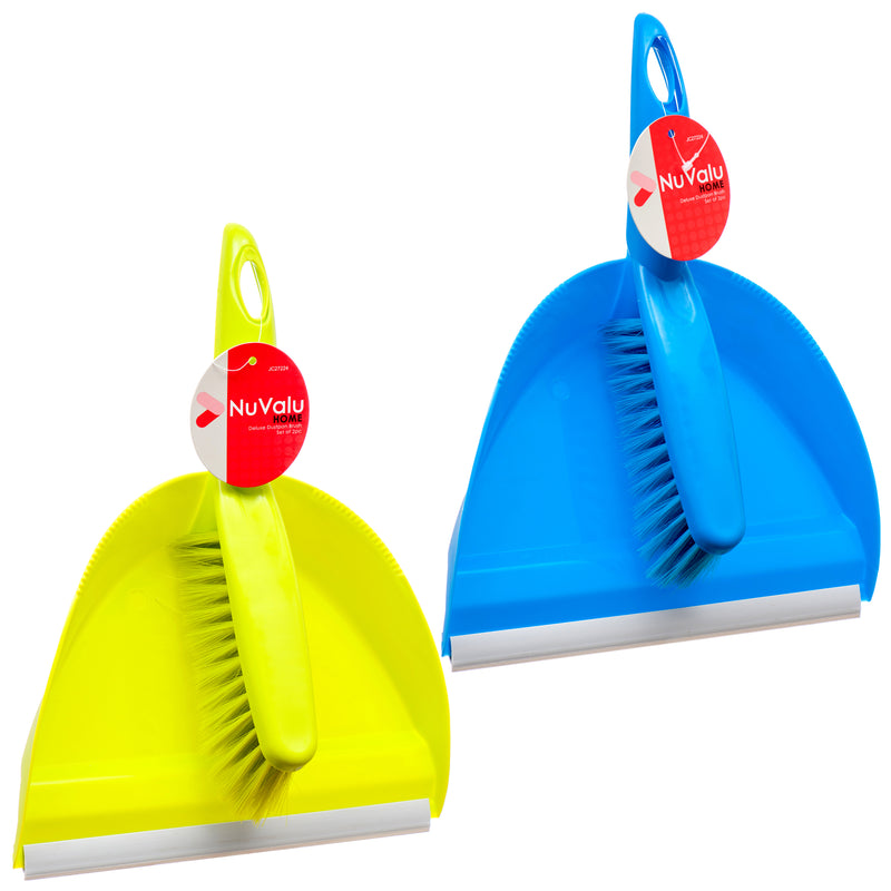 NuValu Dustpan & Brush Set, Assorted (18 Pack)