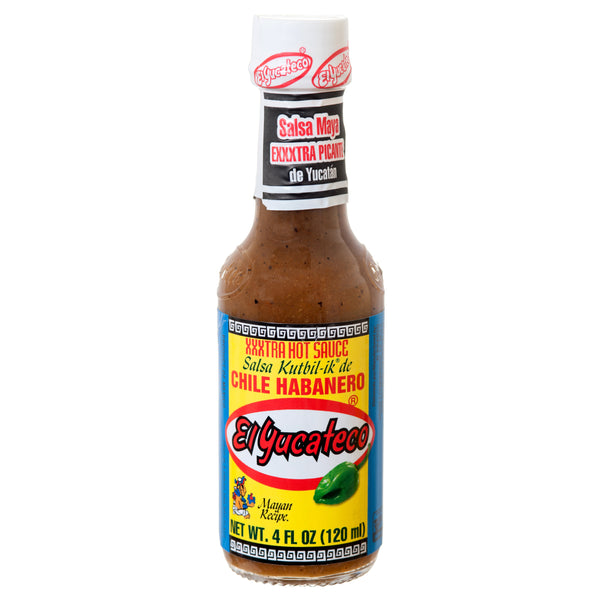 El Yucateco Habanero Xxxtra Hot Sauce, 4 oz (12 Pack)