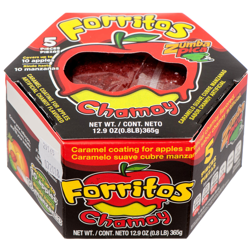 Zumba Pica Forritos Chamoy Apple Paste, 5 Count (24 Pack)
