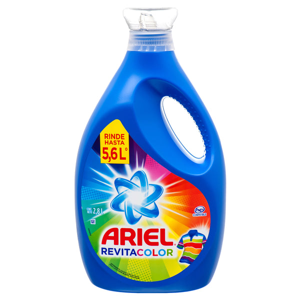 Ariel Power Revitacolor Liquid Detergent, 2.8 L (4 Pack)