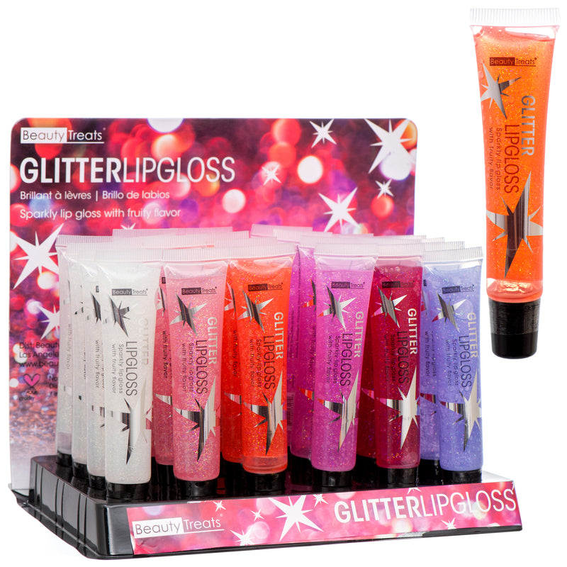 Glitter Lip Gloss, Fruity (24 Pack)