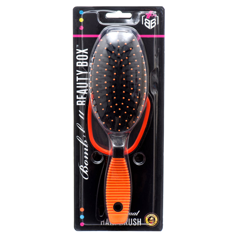 Hair Brush Paddle W/Mirror Asst Color (12 Pack)