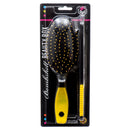 Hair Brush Paddle W/Comb Asst Color (12 Pack)