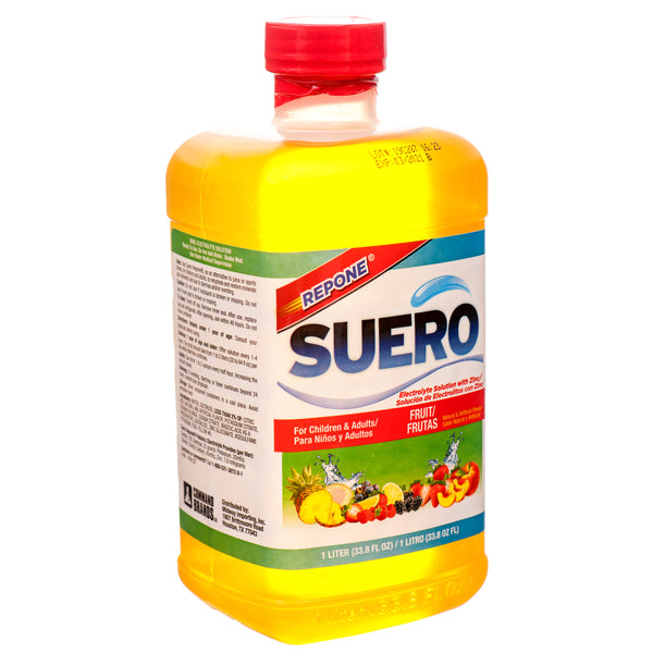 Repone Suero Drink, Fruit Punch, 33.8 oz (8 Pack)