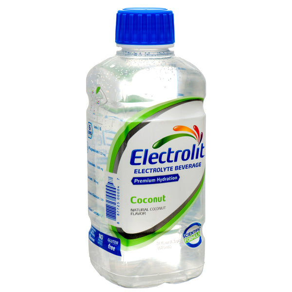 Electrolit Electrolyte Drink, Coconut, 21 oz (12 Pack)