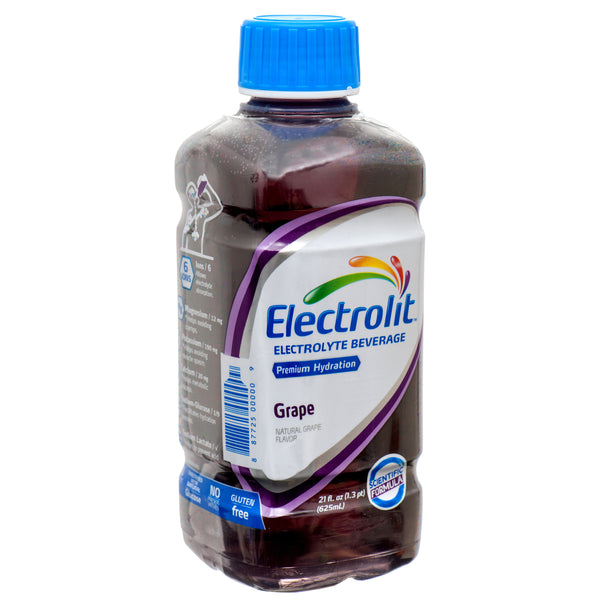 Electrolit Electrolyte Drink, Grape, 21 oz (12 Pack)