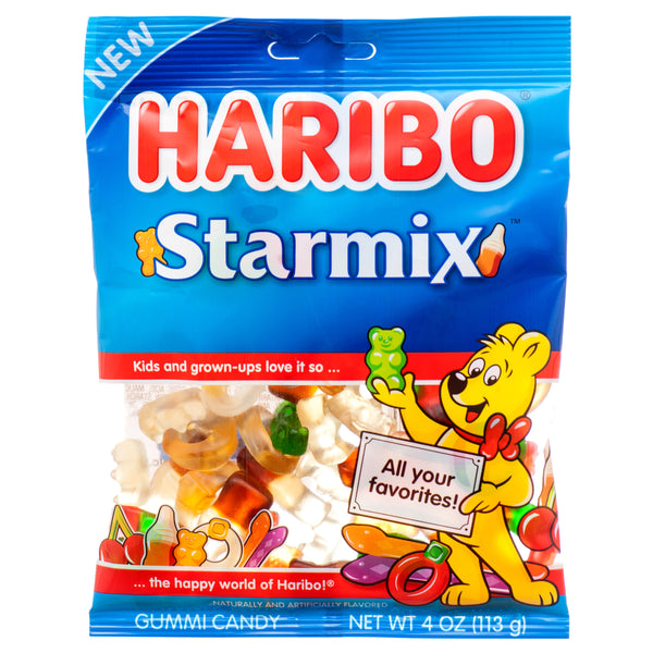 Haribo Starmix Gummi Candy, 4 oz (12 Pack)