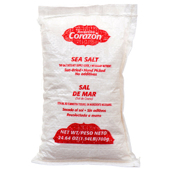 Amorcito Corazon Sea Salt, 26.4 oz (12 Pack)