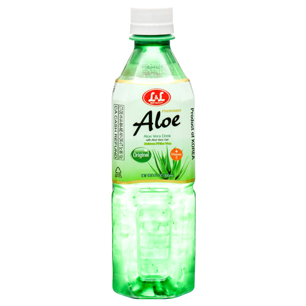 L&L Premium Aloe Vera Juice, 16.9 oz (20 Pack)