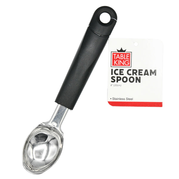 TABLE KING ICE CREAM SPOON 8" STAINLESS STEEL (24 Pack)