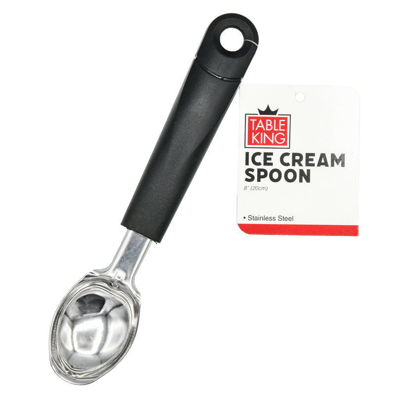 TABLE KING ICE CREAM SPOON 8" STAINLESS STEEL (24 Pack)