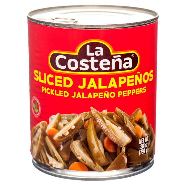 La Costeña Sliced Jalapeño Peppers, 28 oz (12 Pack)
