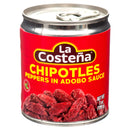 La Costeña Chipotle Peppers w/ Adobo Sauce, 7 oz (24 Pack)