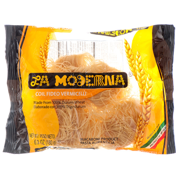 La Moderna Pasta Noodles, Coil Vermicelli, 6.3 oz (20 Pack)