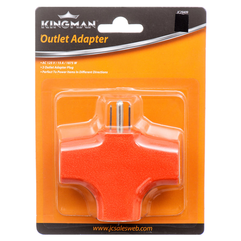 Kingman Triple Power Outlet Adaptor (24 Pack)