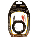 Stereo Plug To 2 Rca Plugs 6 Ft (12 Pack)