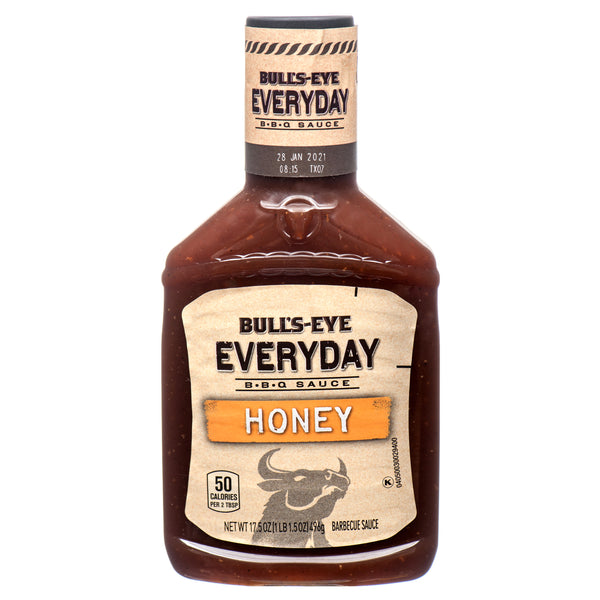 Bull's-Eye BBQ Sauce, Honey, 17.5 oz (12 Pack)