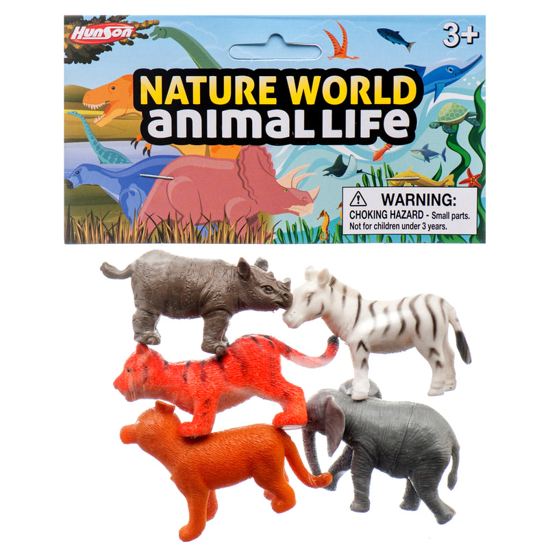 Toy Nature World Baby Wild Animal 5Pc (48 Pack)