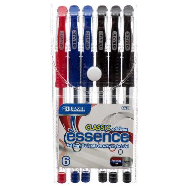 Classic Gel Pen, Assorted Colors, 6 Count (24 Pack)