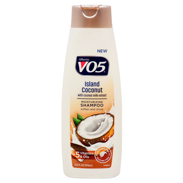 VO5 Moisturizing Shampoo, Island Coconut, 12.5 oz (6 Pack)