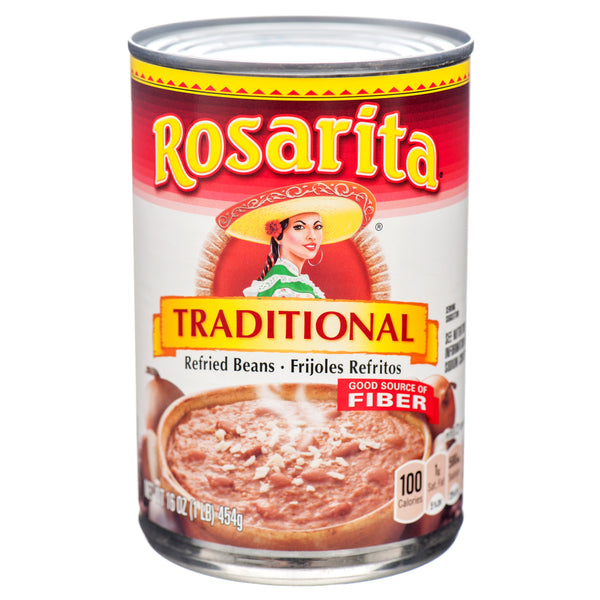 Rosarita Canned Refried Beans, 16 oz (12 Pack)