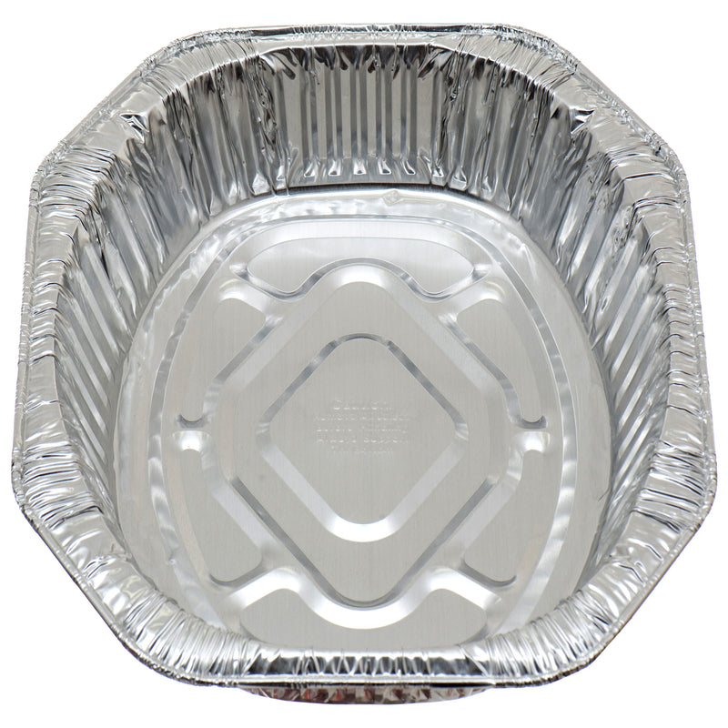 Durable Aluminum Oval Roaster Pan (100 Pack)