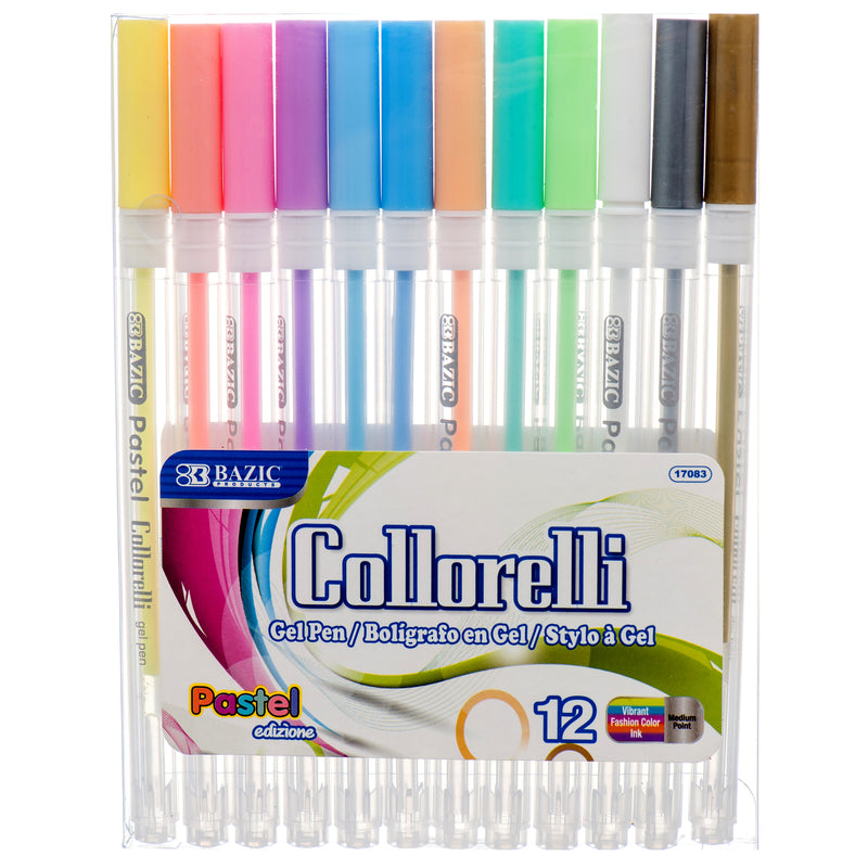 Pastel Gel Pen, 12 Count (24 Pack)