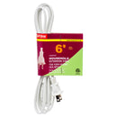 Extension Cord 6 Ft White Etl (25 Pack)