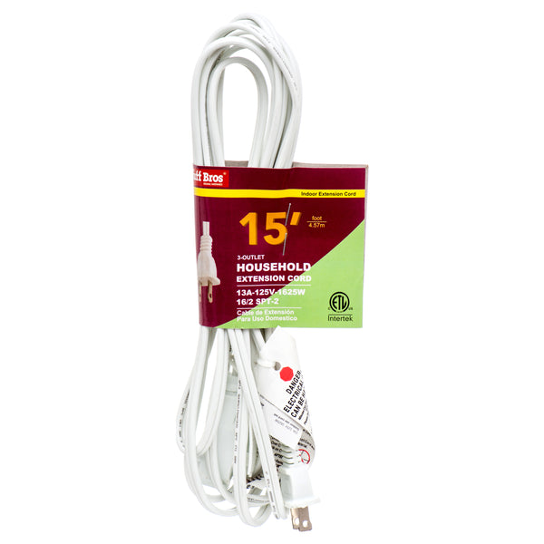 Extension Cord, 15' (25 Pack)