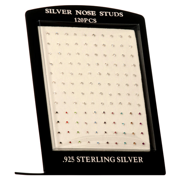 Nose Ring Asst Clor #W-925 (120 Pack)