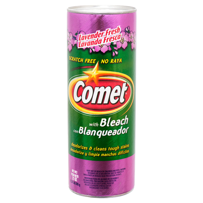 Comet Powder Cleaner w/ Bleach, Lavender, 21 oz (24 Pack)