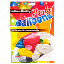 Balloon Metallic 12" 10Ct Asst Clr (12 Pack)