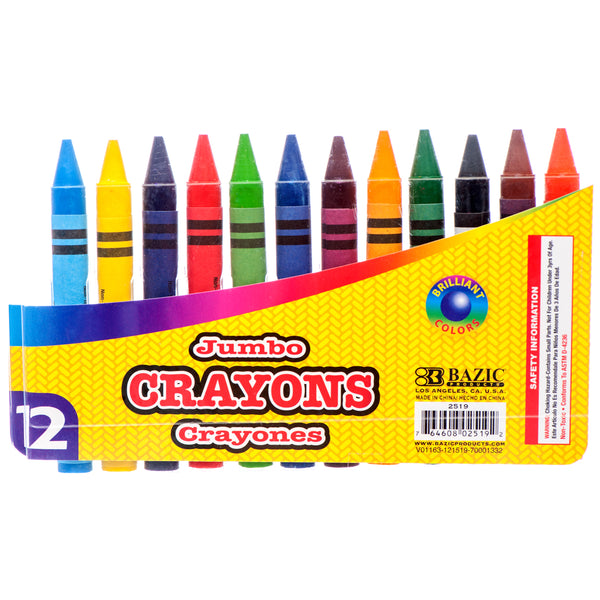 Jumbo Crayons, 12 Count (24 Pack)