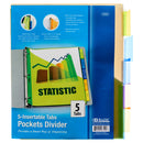 3-Ring 5-Tab Divider w/ Pocket (24 Pack)
