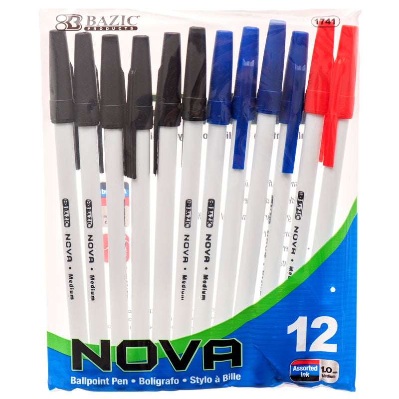 Ballpoint Pens, 12 Count (24 Pack)