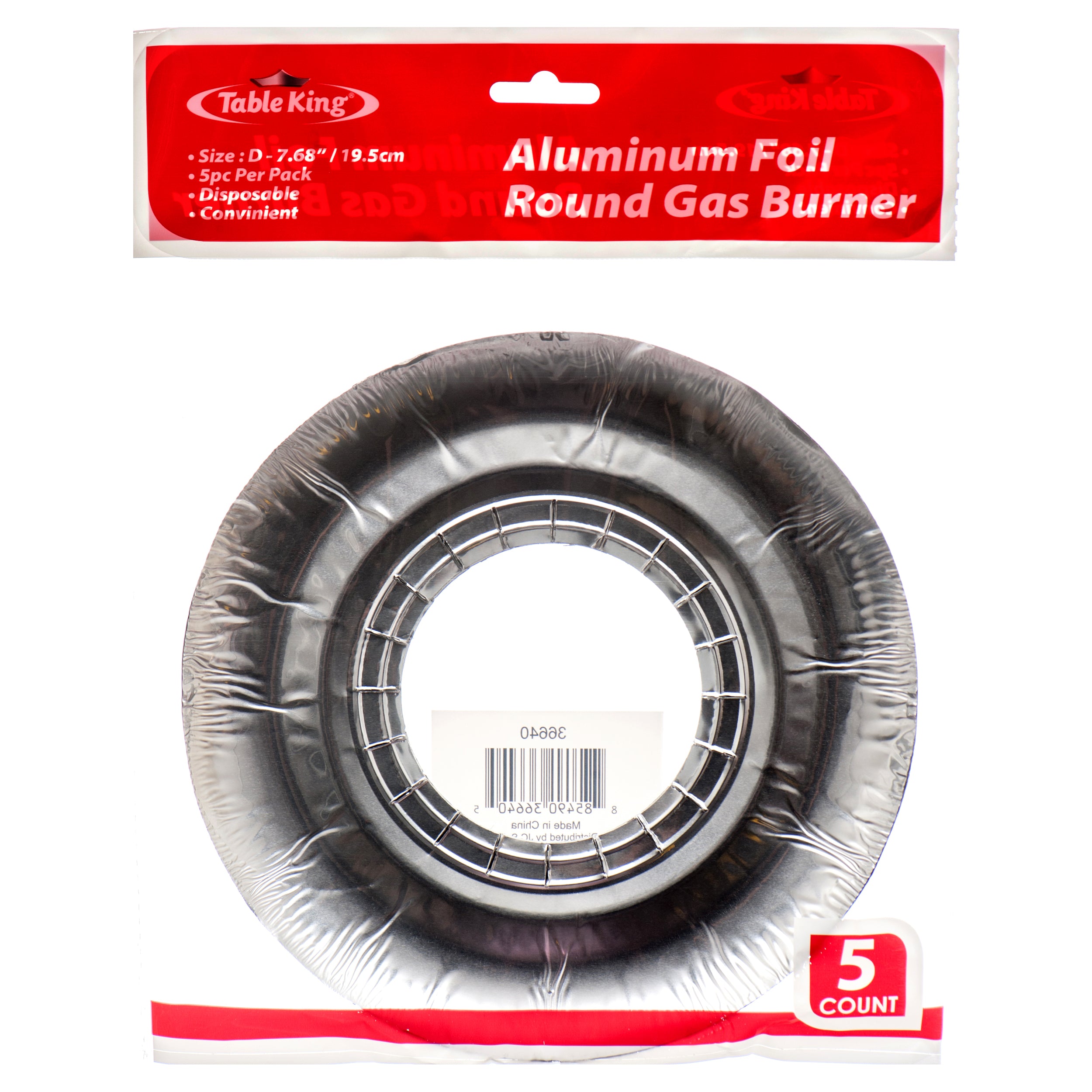 Table King Aluminum Stove Burner Cover Rd 5 Pk (Pack Of 1)