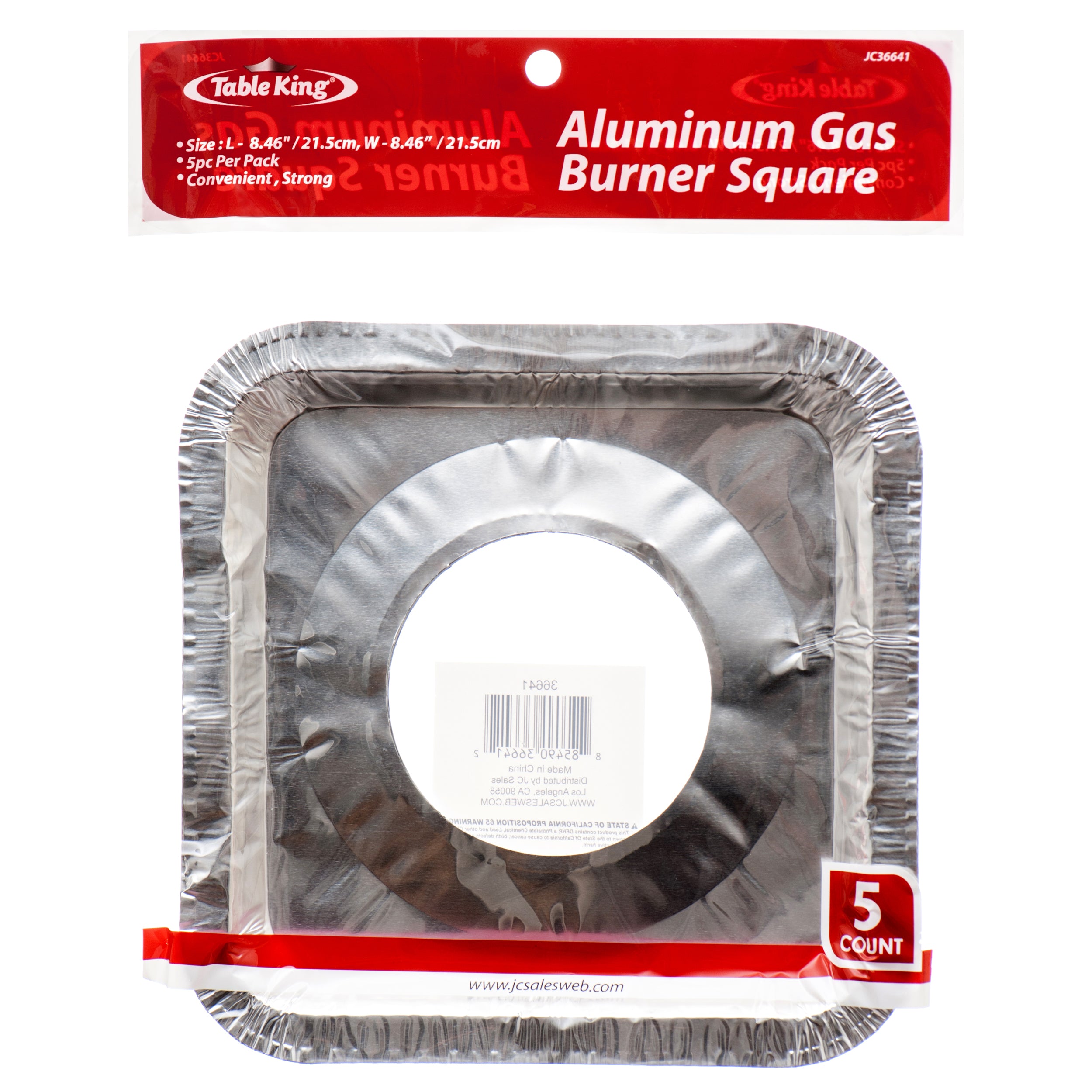 Table King Aluminum Stove Burner Cover Sq 5 Pk (Pack Of 1)