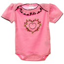 Baby Pink Bodysuit, Assorted Styles (24 Pack)