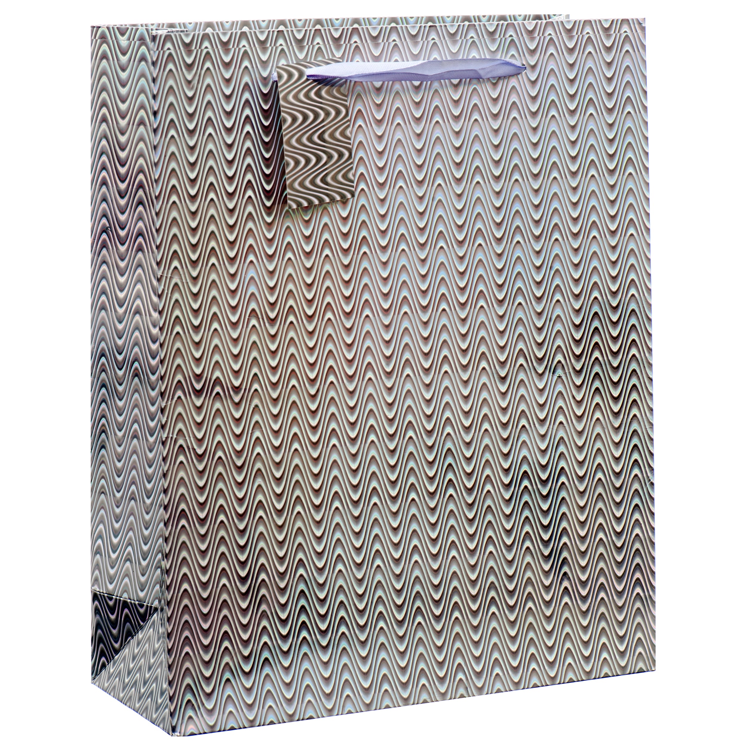 Premium Gift Bag Hologram Medium Asst Color (12 Pack)