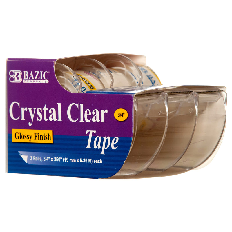 Clear Tape, 3 Count (144 Pack)