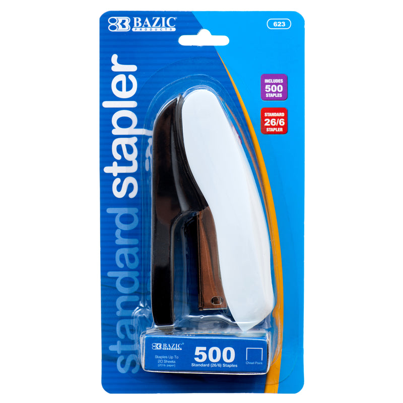 Stapler w/ 500 Staples (24 Pack)