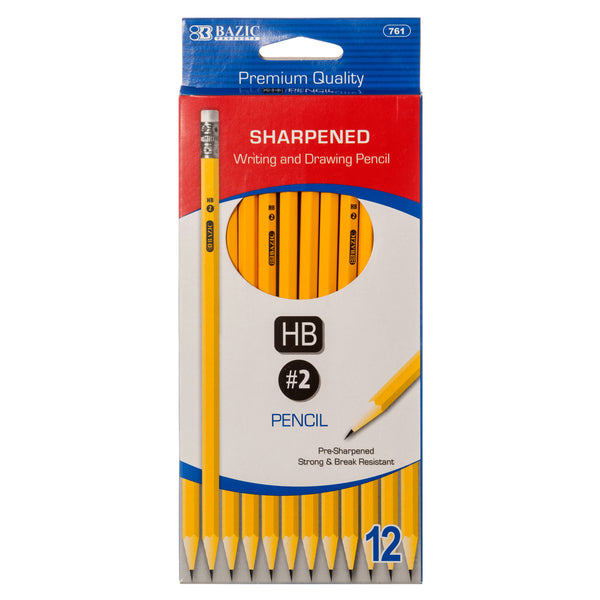 Pre-Sharpened #2 Pencil, 12 Count (24 Pack)