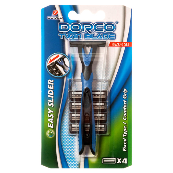 Dorco Twin Blade Disposable Razors w/ Refills (20 Pack)