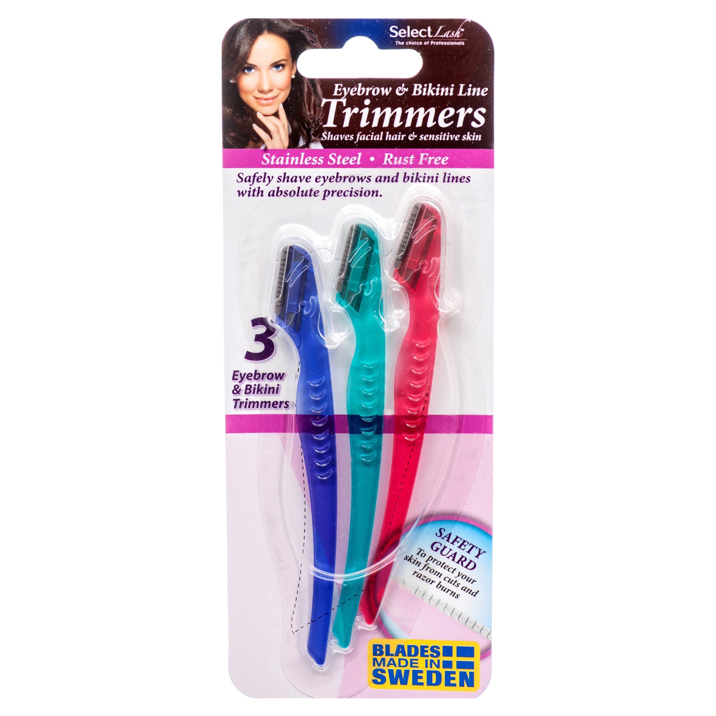 Select Lash Eyebrow Razor Trimmers 3 Ct (Pack Of 1)