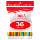 Reusable Plastic Forks, 36 Count (36 Pack)