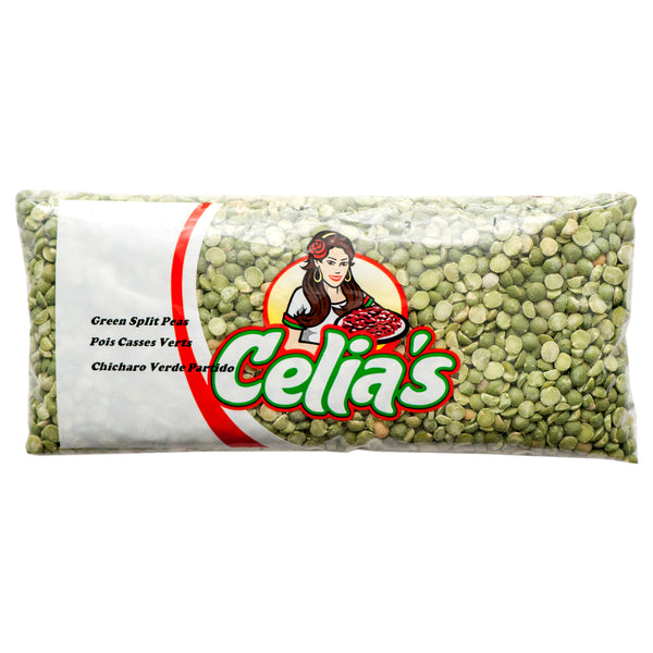 Celia’s Green Split Beans, 1 lb (24 Pack)