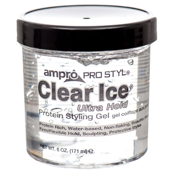 Pro Ultra Hold Styling Gel, Clear Ice, 6 oz (24 Pack)